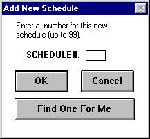 Chapter 3 - Creating Schedules The Scheduling module comes with a sample schedule built-in to it.