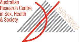 The Australian Research Centre in Sex, Health and Society (ARCSHS) A pilot project exploring