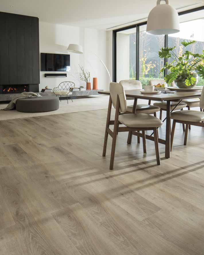 Wide Board flooring provides a