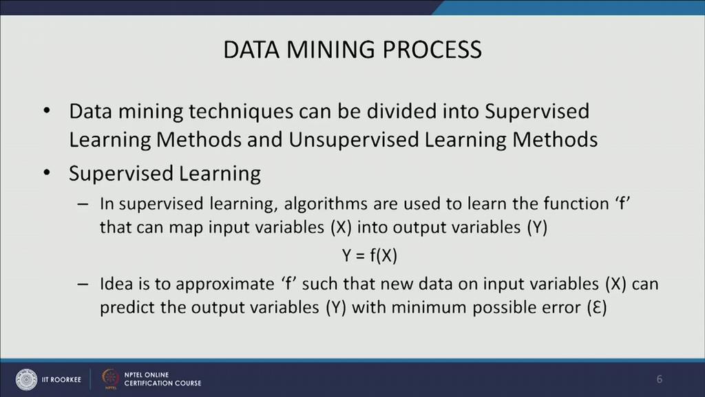 (Refer Slide Time: 08:29) Now, at this point we need to understand the classification, important classification and related to data mining techniques.