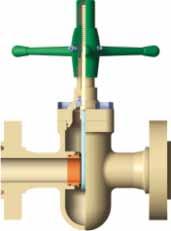 SERIES DT/DB GATE VALVES FEATURES AND BENEFITS IN-LINE FIELD REPAIRABILITY E The bonnet is easily removed for internal parts inspection and/or replacement without removing the valve from the line.