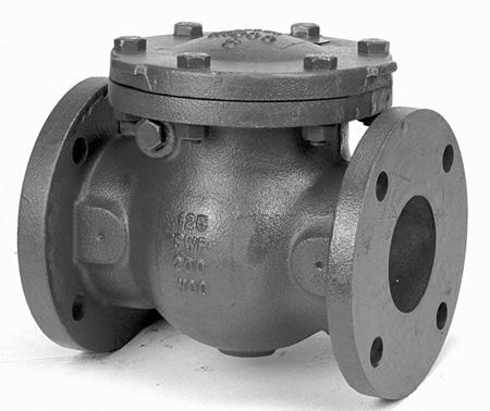 Iron Check Valves & Y-Strainers Illustrated Index Iron Body Swing Check Valve Bronze Mounted or All Iron 125 lb. SWP 200 lb. CWP Iron Body Swing Check Valve Bronze Mounted 250 lb. SWP 500 lb.