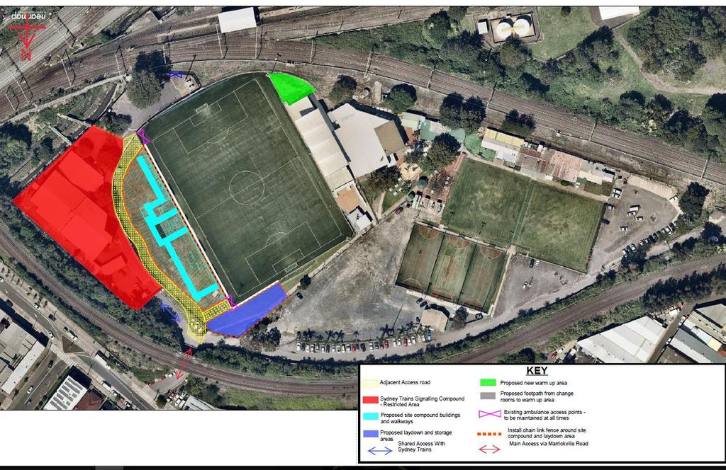 Appendix A Ancillary Facility Plan Expanded view EXISTING FRASER PARK SPORTS FIELD AND GRANDSTAND ENTRANCE