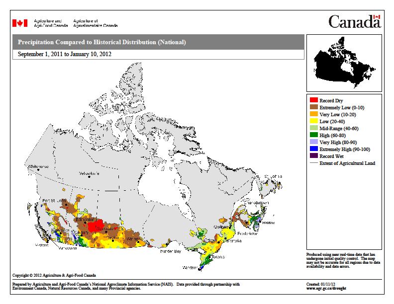 Canada is Unique Agricultural area is narrow band across most provinces Huge regional influence: Impact varies from west to east Primary