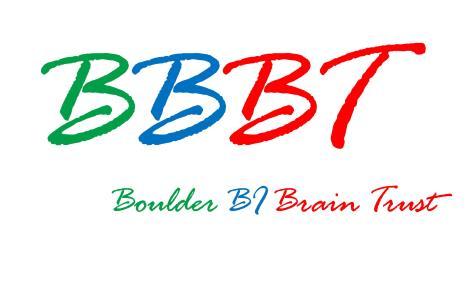BBBT Podcast Transcript About the BBBT Vendor: The Boulder Brain Trust, or BBBT, was founded in 2006 by Claudia Imhoff.