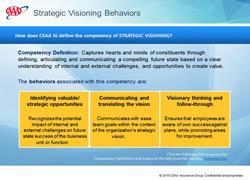 Companies that practice the behaviors that support strategic visioning are more likely to achieve their goals by being able to strategically plan progress by understanding existing internal and