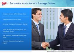 Behavioral Traits of Strategic Visioning Facilitator Note: Show the slide and debrief on these points.