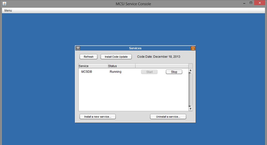 10- System MCSJ Service Console Previously, MCSJ s application server has only had the option to be run as a process.