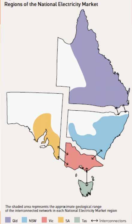 Scope of the National Electricity Market Participating jurisdictions: Qld, NSW, ACT, Vic, SA, Tas NEM market regions: Qld, NSW, Vic, SA, Tas Registered gen capacity (2008) 44390 MW No.