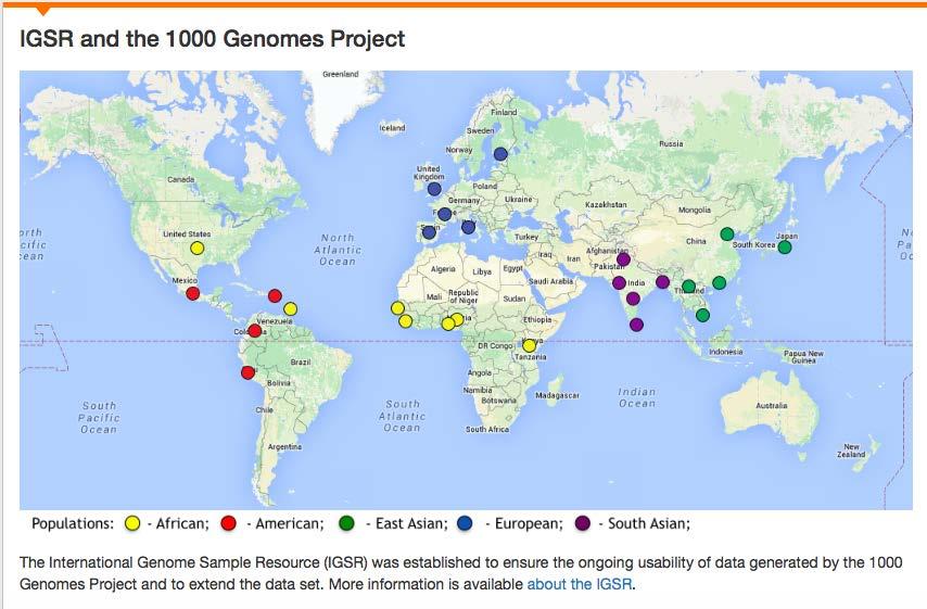 Genomes Project African, Japan,