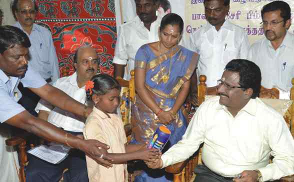 Rs.30 laks for the Government Higher Secondary School Building in Iruppu Village of Cuddalore District on 04.03.2013.