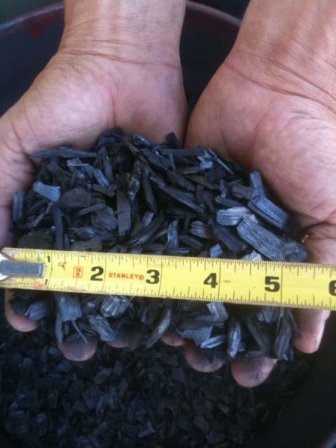 tons of feedstock into the PR each year it operates at its current scale; at this rate, the plant should produce 8.25 metric tons of biochar per year.