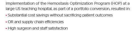 hemostat use supports standardization and