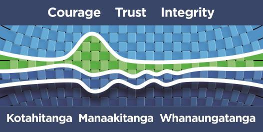 Our values - our journey A tatou haerenga Our values reflect who we are and what is important to us. Te Pumanawa 'the beating heart of the organisation'.