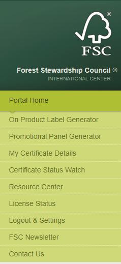 FSC Trademark Portal On-product: For product labeling choose On Product Label Generator Off-product: