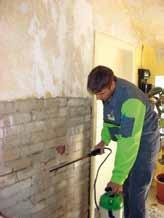 Also, damp walls dry out due to the microstructure of the plaster surface.