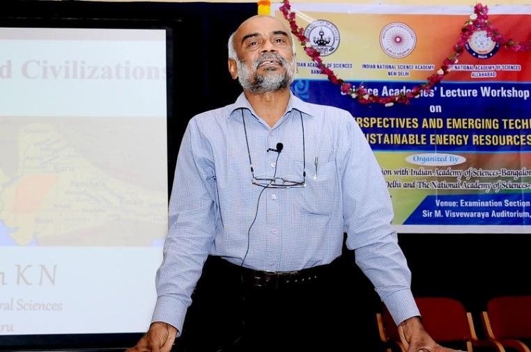 Prof. K. N. Ganeshaiah, delivered a lecture on water resources and civilization. Prof.