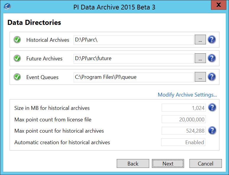 Installing PI Data Archive 2015 EMEA USERS