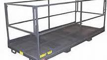 Forklift work Platform Fork-lifts shall not be used to support scaffold platforms unless the entire
