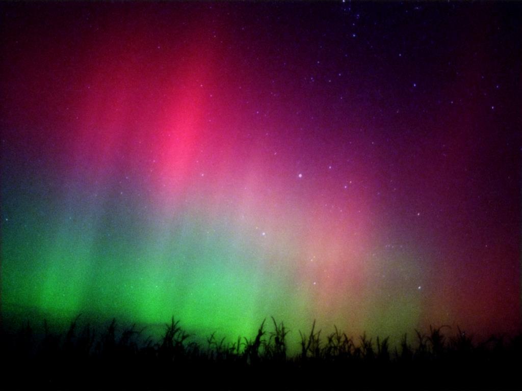 Aurora Borealis A glow in the night sky produced in the upper atmosphere by