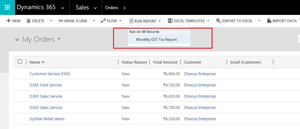 Below screen shot describe the Excel format output of quote report 9.