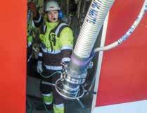 Flexible hose Hard arm Flexible hoses have been used for many years to unload LNG road tankers into small onshore tanks and more recently to transfer bulk LNG cargoes between ships and floating