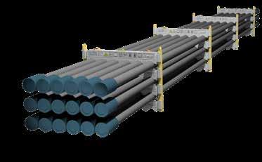 The pipes are prepared onshore at the yard, saving you valuable time offshore.