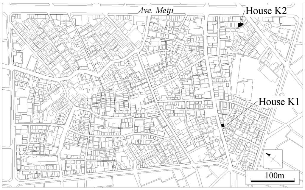 Fig.1. 3-Chome, Kyojima Photo 1. The Existing Apartment Houses in Kyojima 2.