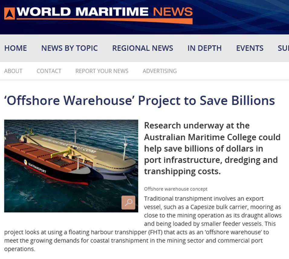 TOTAL DYNAMIC FLOATING PORT OFFSHORE WAREHOUSE PROJECT TO