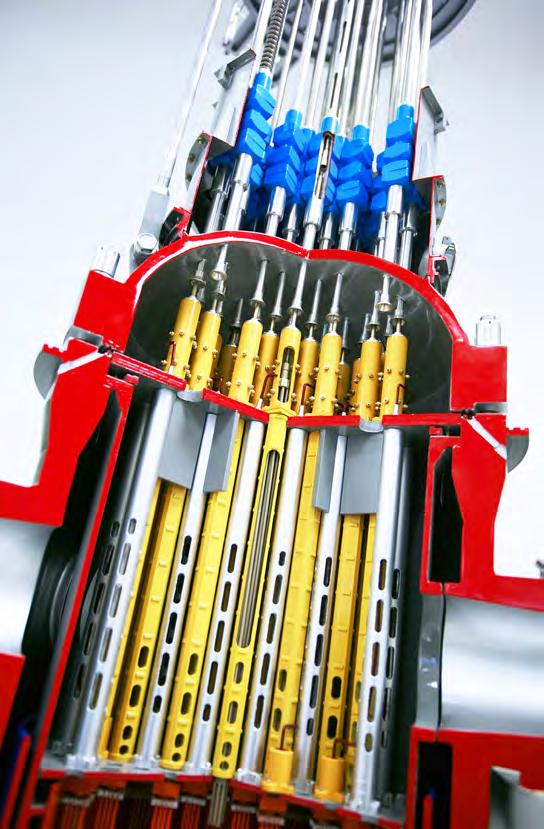 Principles Rolls-Royce designs and supplies the complete Rod Control System: control, cycler and s & cabinets.