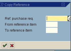 Copy a Purchase Requisition ME51 You may order the same items every week or month and wish to copy a previous requisition, just changing the dates and quantities.