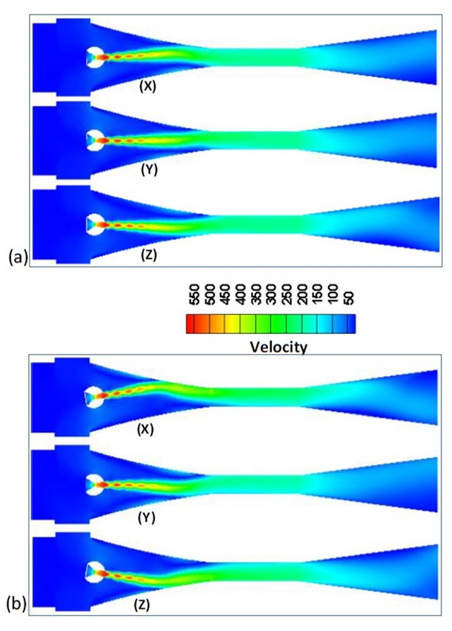 2326, Page 7 (m/s) Figure 8: Velocity contours at P p= 4.