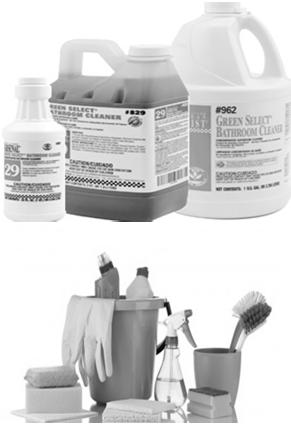 GREEN CLEANING CLEANING PRODUCTS All Green Seal Certified except disinfectant Concentrate to