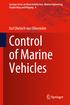 Springer Series on Naval Architecture, Marine Engineering, Shipbuilding and Shipping 9. Karl Dietrich von Ellenrieder. Control of Marine Vehicles