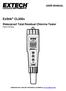 USER MANUAL. ExStik CL200A. Waterproof Total Residual Chlorine Tester. Patent Pending. Additional User Manual Translations available at
