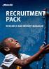 RECRUITMENT PACK RESEARCH AND INSIGHT MANAGER