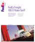 FedEx Freight 100-O Rules Tariff