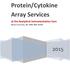 Protein/Cytokine Array Services