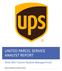 UNITED PARCEL SERVICE ANALYST REPORT UConn Student Managed Fund. Steven Gasparini and Joe Cotton