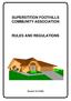 SUPERSTITION FOOTHILLS COMMUNITY ASSOCIATION RULES AND REGULATIONS
