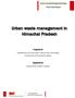 Urban waste management in Himachal Pradesh