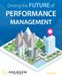 Driving the FUTURE of PERFORMANCE MANAGEMENT