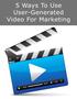 5 ways to use user-generated video for marketing