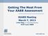 Getting The Most From Your AABB Assessment