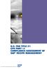 U.S. FDA TiTle 21 CFR PART 11 ComPliAnCe ASSeSSmenT of SAP ReCiPe management