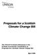 Proposals for a Scottish Climate Change Bill