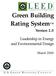 Green Building Rating System TM Version 2.0