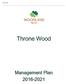 Throne Wood. Throne Wood. Management Plan