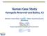 Kansas Case Study Kanopolis Reservoir and Salina, KS