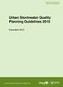 Urban Stormwater Quality Planning Guidelines December 2010